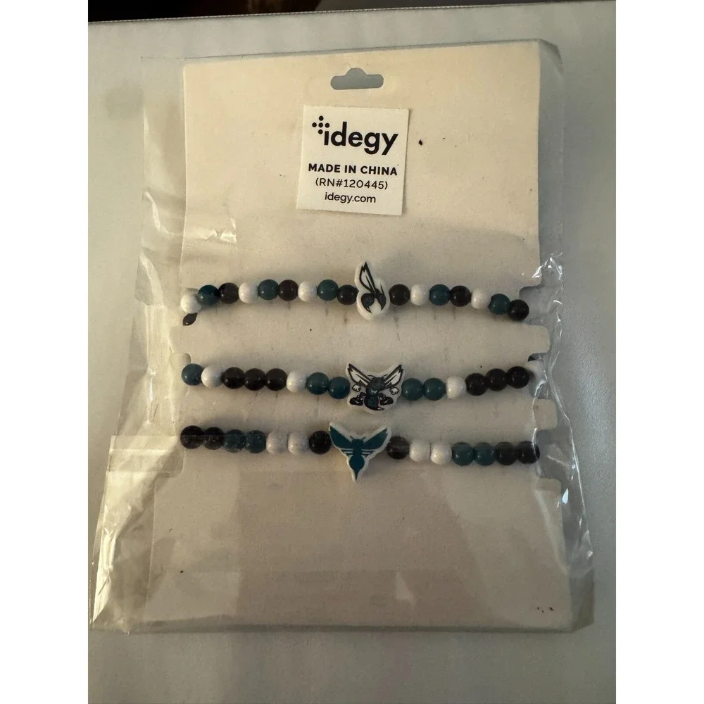 2024 Charlotte Hornets FRIENDSHIP BRACLETS Set of 3 Fan‎ Gear